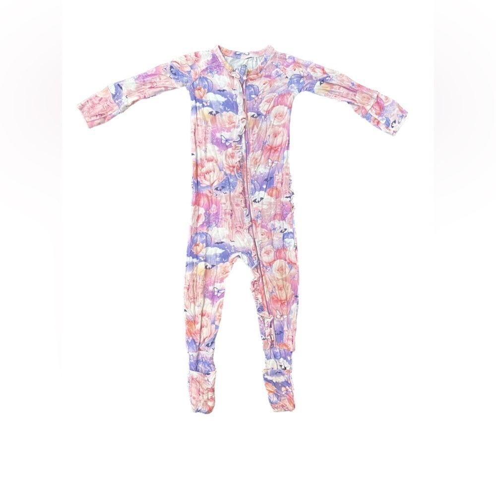 Kids Floral One Piece Footie